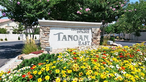 Tanoan East entrance sign